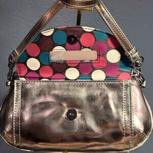 Nine West Nine & Co Maylee Shoulder Bag Crossbody Bag Metallic Bronze NWT